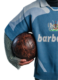 'BARBARIAN' HEAVY KNIT FOOTBALL TOP