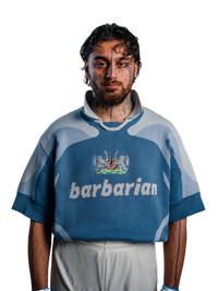 'BARBARIAN' HEAVY KNIT FOOTBALL TOP